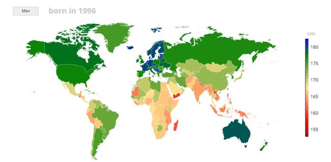 各国身高排名_世界各国平均身高排名(2)